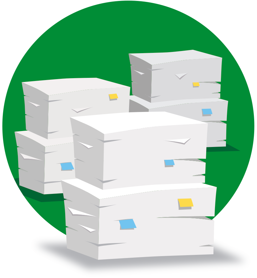 Meer dan 1.000.000 kg papier per jaar